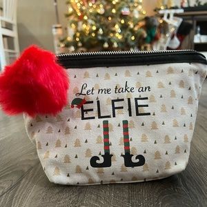 Christmas themed makeup bag